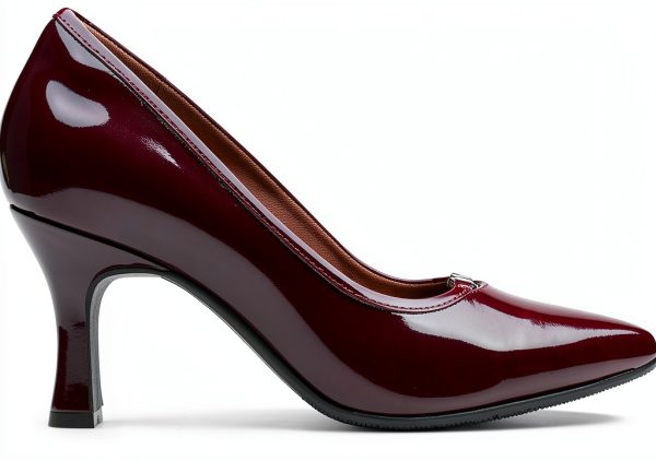 Clarks Womens Pumps Merlot Synthetic Comfort Heels-3