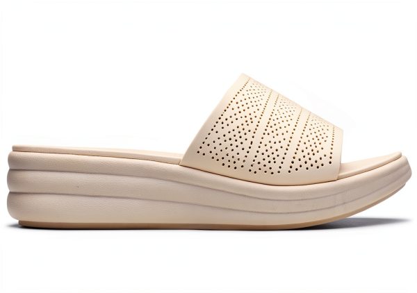 Clarks Womens Slide Sandals Breathable Textile Comfort-4