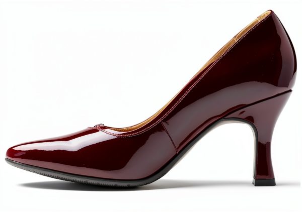 Clarks Womens Pumps Merlot Synthetic Comfort Heels-2