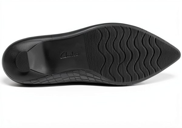 Clarks Kataleyna Rose Womens Pumps Black Croc Leather-3