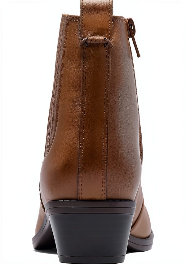 Clarks Danyelle Skip Womens Ankle Boots Tan Leather Comfort-2