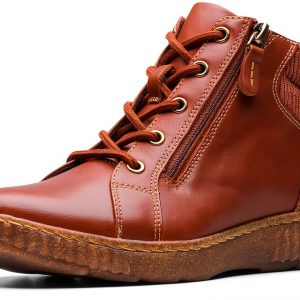 Clarks Womens Ankle Boots Lacing Zipper Comfort Footbed-0