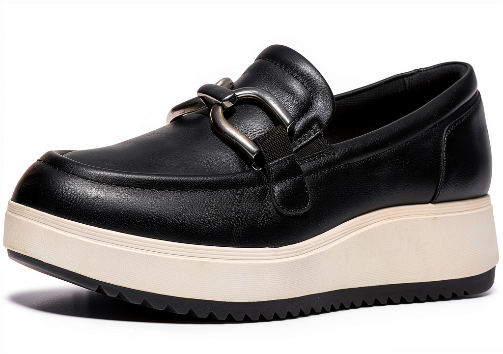 Woman wearing Clarks Zylah Top Loafers in a casual urban setting
