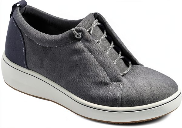 Clarks Womens Oxfords Textile Upper Bungee Laces Comfort-0