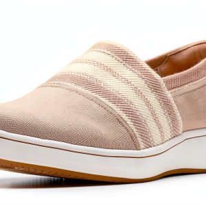 Clarks Cloudstepper Slip On Womens Textile Loafers Comfort-0