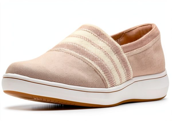 Clarks Cloudstepper Slip On Womens Textile Loafers Comfort-0