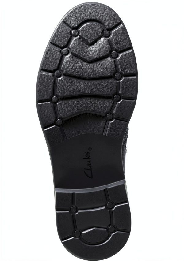 Clarks Womens Ankle Boots Tan Nubuck Black Leather Comfort-7