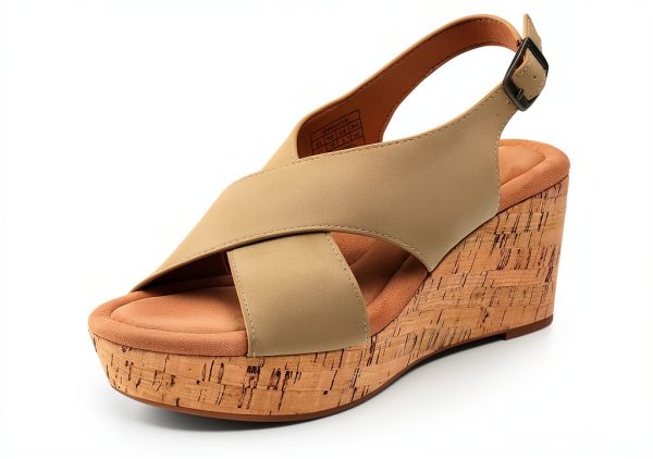 DREAM PAIRS Womens Wedge Sandals Criss Cross Platform Heels-0