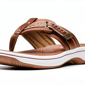 Clarks Cloudsteppers Breezey Sun Sandal Comfort Flat Womens-0