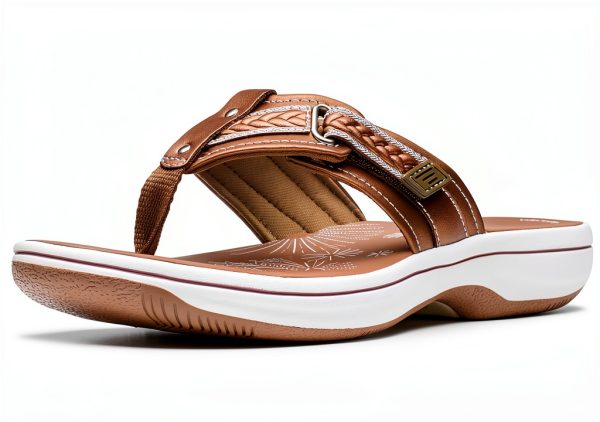 Clarks Cloudsteppers Breezey Sun Sandal Comfort Flat Womens-0