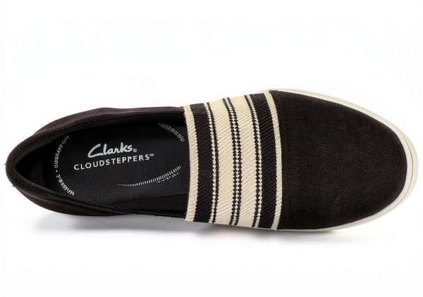Clarks Cloudstepper Slip On Womens Flats Textile Comfort-5