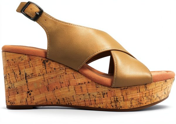 DREAM PAIRS Womens Wedge Sandals Criss Cross Platform Heels-2