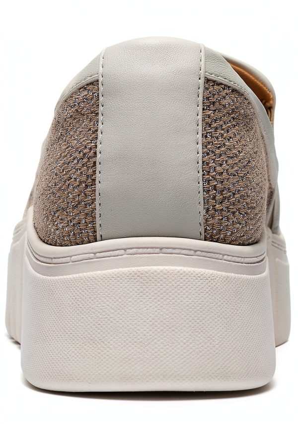 Clarks Womens Loafers Natural Raffia Comfort Slip On Shoes-1