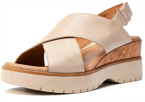 Clarks Diaz Cross Womens Leather Wedge Sandal Comfort Fit-0