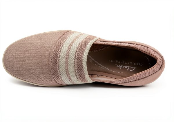 Clarks Womens Walking Shoes Slip On Cushioned Footbed-1