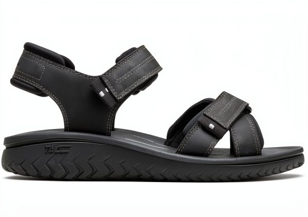 Clarks Mens Sandals Beeswax Leather Adjustable Strap-1
