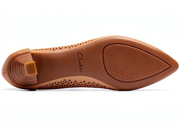 Clarks Womens Loafers Premium Leather Slip On Comfort-6