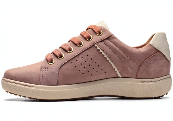 Clarks Womens Sneakers Nubuck Suede Zip Casual Comfort-2