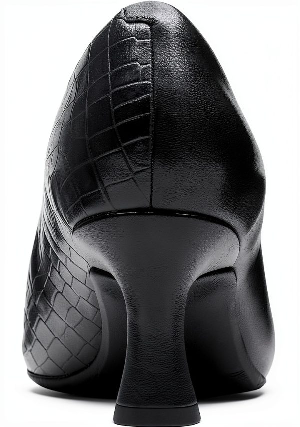 Clarks Kataleyna Rose Womens Pumps Black Croc Leather-6