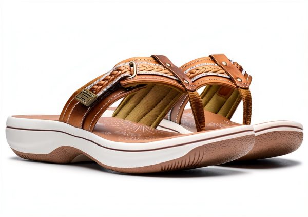 Clarks Cloudsteppers Breezey Sun Sandal Comfort Flat Womens-4