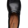 Clarks Angie Mist Clogs Black Leather Womens Slip On-7