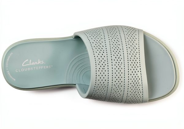 Clarks Womens Slide Sandals Breathable Textile Comfort-5