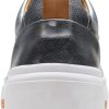 Clarks Womens Fashion Sneakers Leather Platform Comfort-3