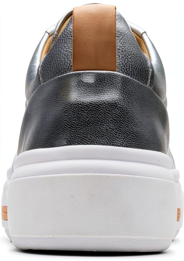 Clarks Womens Fashion Sneakers Leather Platform Comfort-3