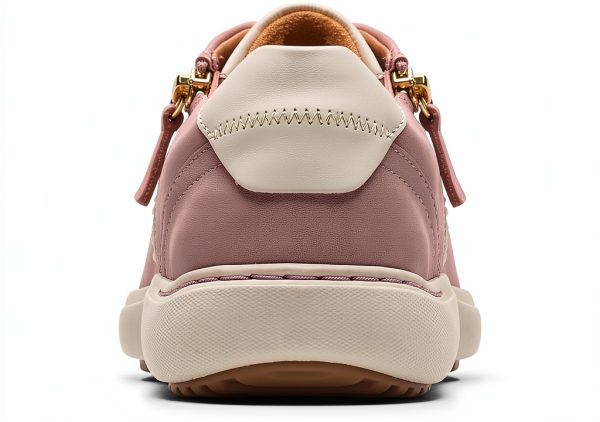 Clarks Womens Sneakers Nubuck Suede Zip Casual Comfort-3