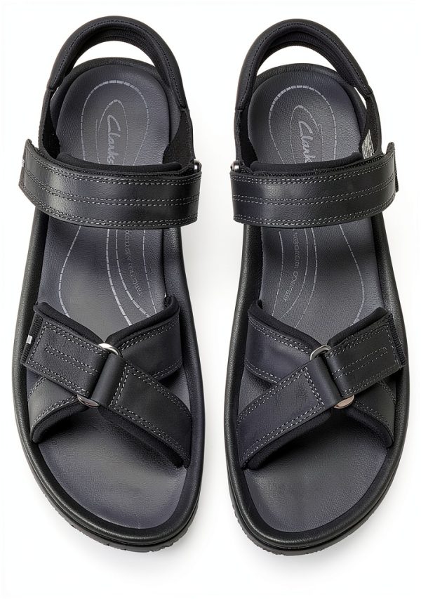Clarks Mens Sandals Beeswax Leather Adjustable Strap-6