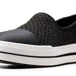 Clarks Womens Loafers Perforated Textile Slip On Comfort-0
