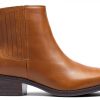 Clarks Danyelle Skip Womens Ankle Boots Tan Leather Comfort-4