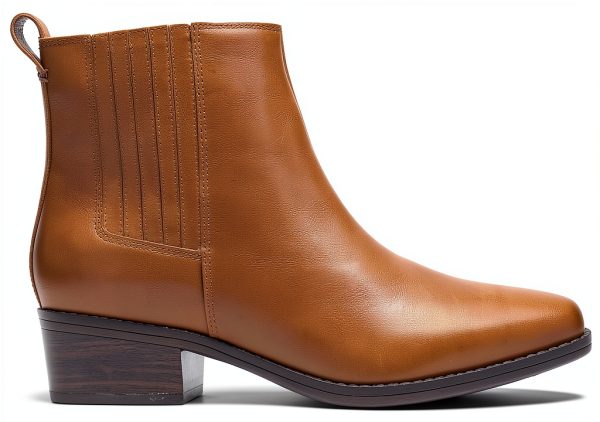 Clarks Danyelle Skip Womens Ankle Boots Tan Leather Comfort-4