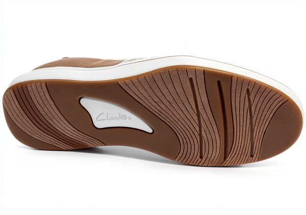 Clarks Womens Walking Shoes Slip On Cushioned Footbed-2