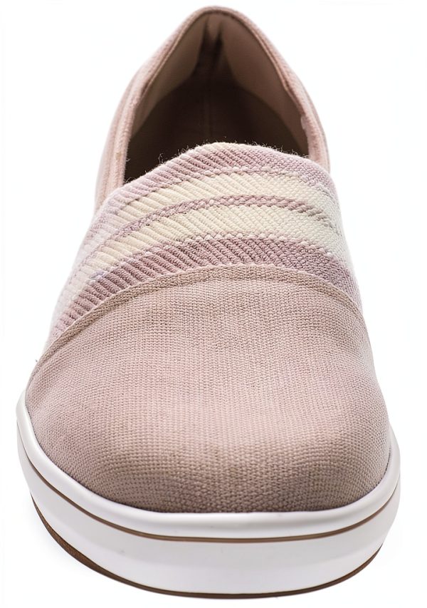 Clarks Womens Walking Shoes Slip On Cushioned Footbed-4