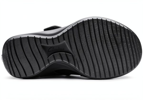 Clarks Kaetlyn Jane Womens Black Leather Flats Comfort-5