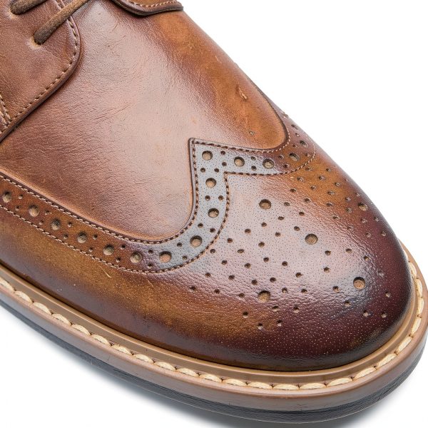 Clarks Mens Oxfords Mid Tan Leather Classic Dress Shoes-6