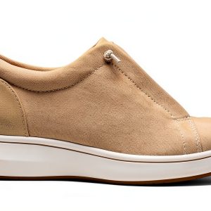 Clarks BreezeSky Lace Womens Sneakers Sand Textile Comfort-0