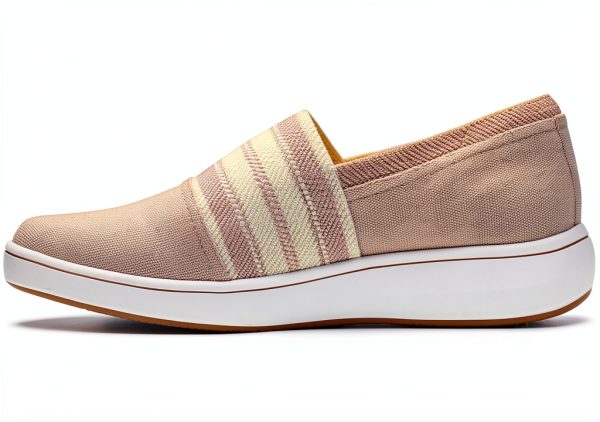 Clarks Cloudstepper Slip On Womens Textile Loafers Comfort-3