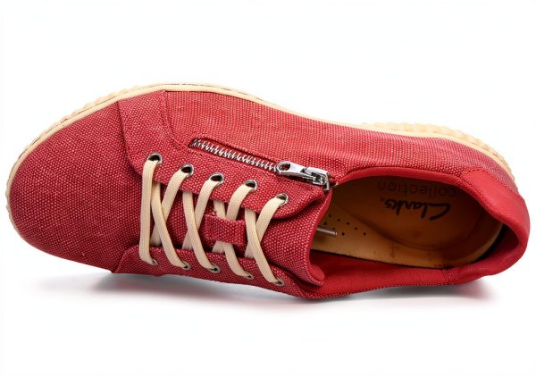 Clarks Womens Running Shoes Natural Textile Comfort Fit-5