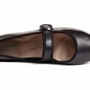 Clarks Womens Black Leather Flats Comfortable Wide Sizes-4