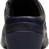 Clarks Angie Mist Clogs Black Leather Womens Slip On-6