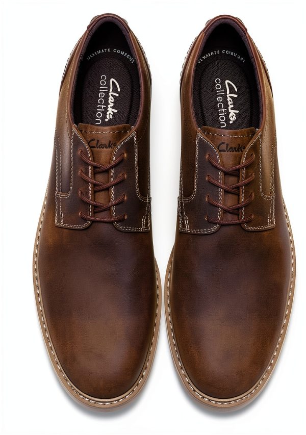 Clarks Mens Oxfords Beeswax Leather Comfort Footbed-7