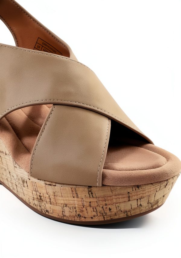 DREAM PAIRS Womens Wedge Sandals Criss Cross Platform Heels-1