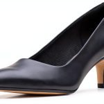 Clarks Womens Leather Pumps OrthoLite Footbed Pointed Toe-0