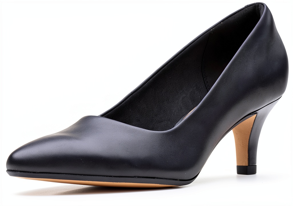 Clarks Linvale Jerica womens leather pumps displayed on a neutral background