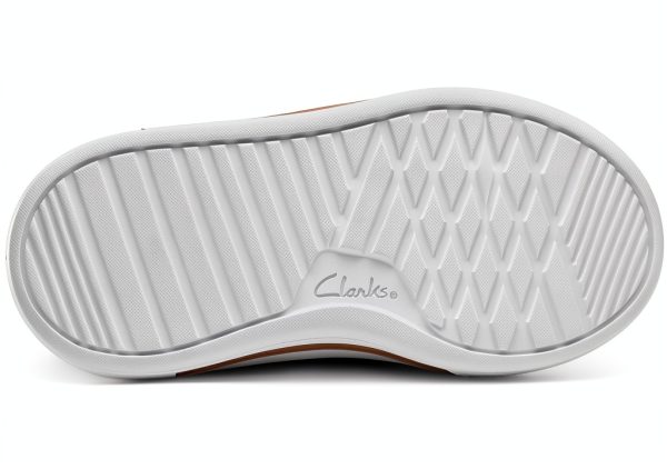 Clarks Womens Fashion Sneakers Leather Platform Comfort-5