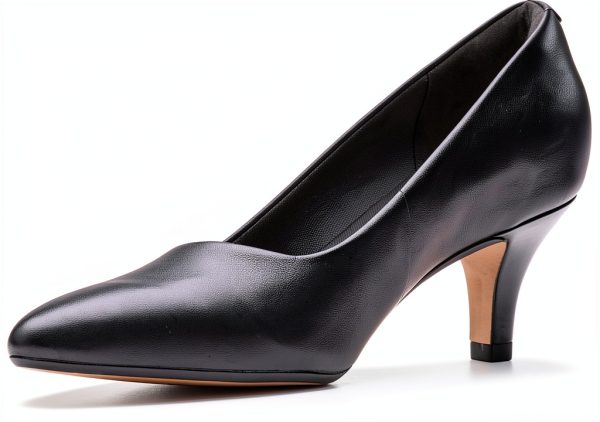 Clarks Womens Leather Pumps OrthoLite Footbed Pointed Toe-4