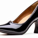 Clarks Womens Pumps Black Patent Synthetic Comfort Heels-0