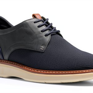 Clarks Brantin Plain Navy Knit Mens Casual Sneakers-0